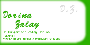 dorina zalay business card